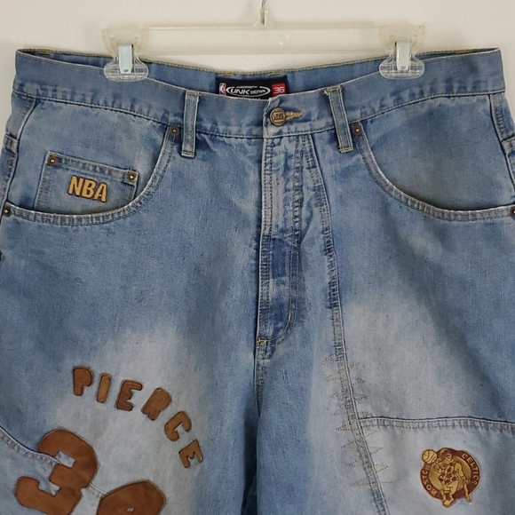 Boston Celtics NBA UNK Denim Shorts - 36 - Picture 5 of 14